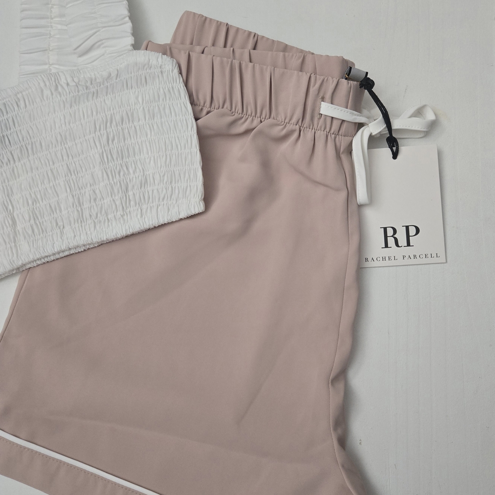 Rachel Parcell NWT Women's Blush  Shorts Top Set - Picture 2 of 4